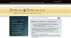 Desktop Screenshot of dorganlaw.com